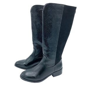 Steve Madden Jlailee Girls Black Boots Sz 4